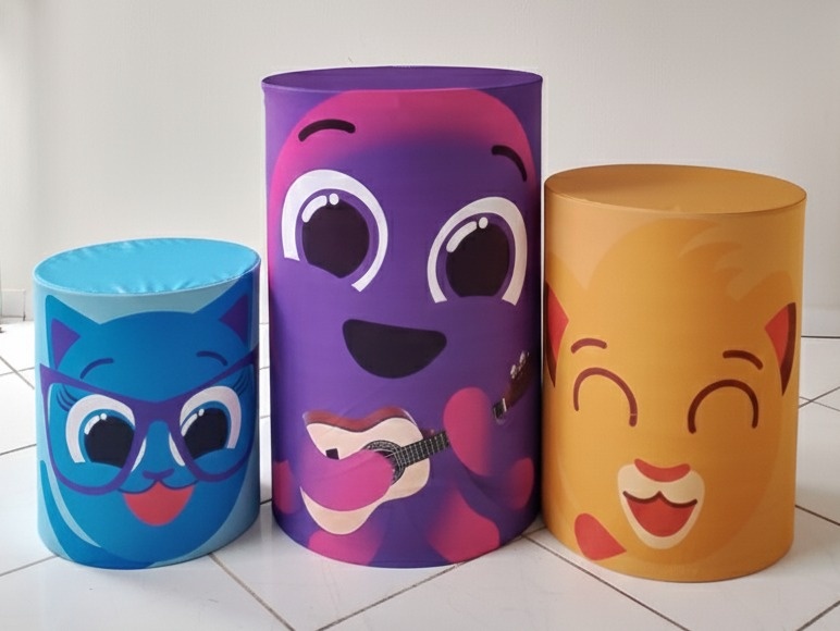 Kit Capas Cilindros Bolofofos  - Lana Festas 