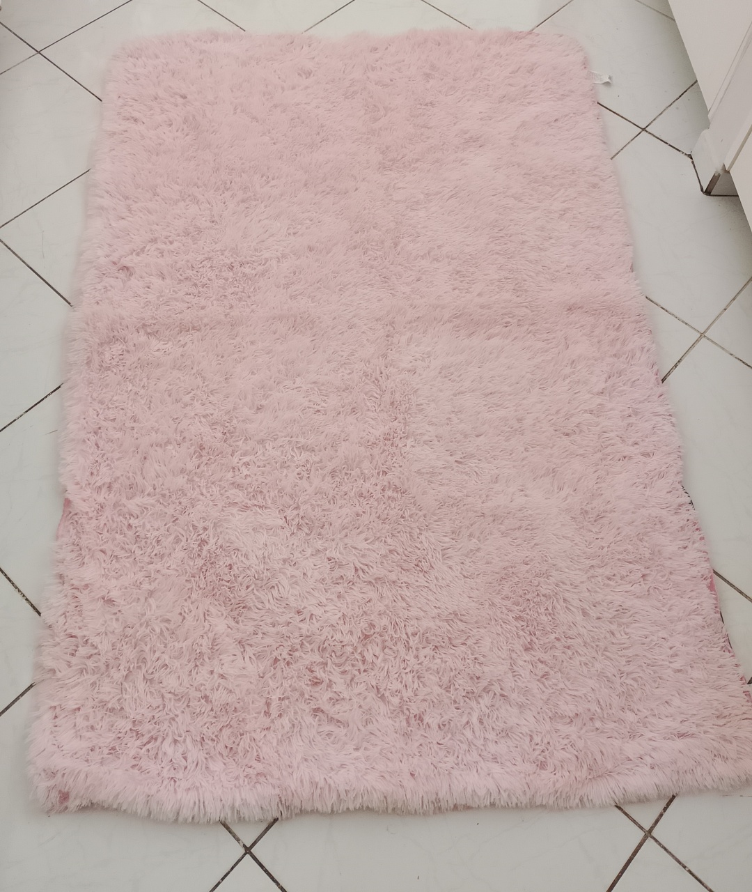 Tapete Peludo Rosa Bebê  - Lana Festas 