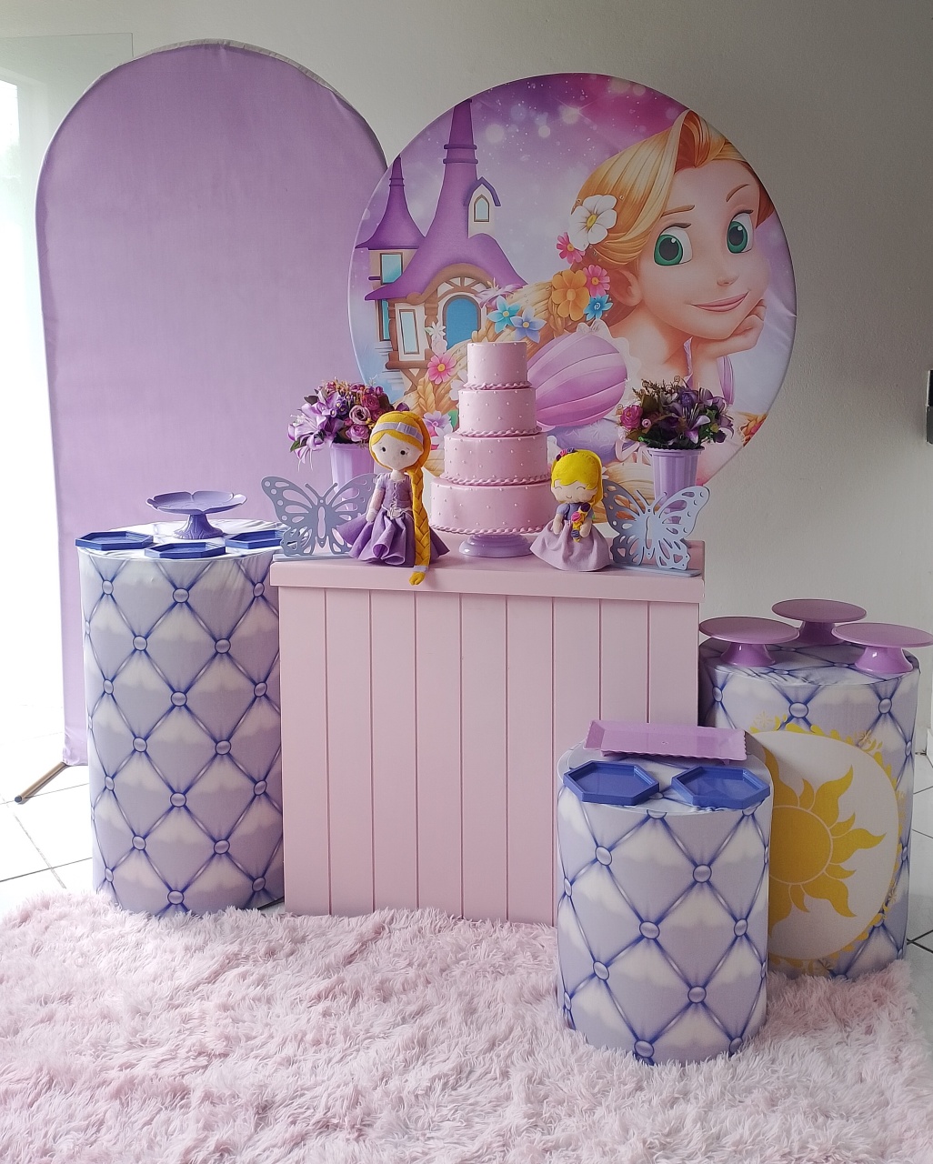 Kit Rapunzel Ouro - Lana Festas 