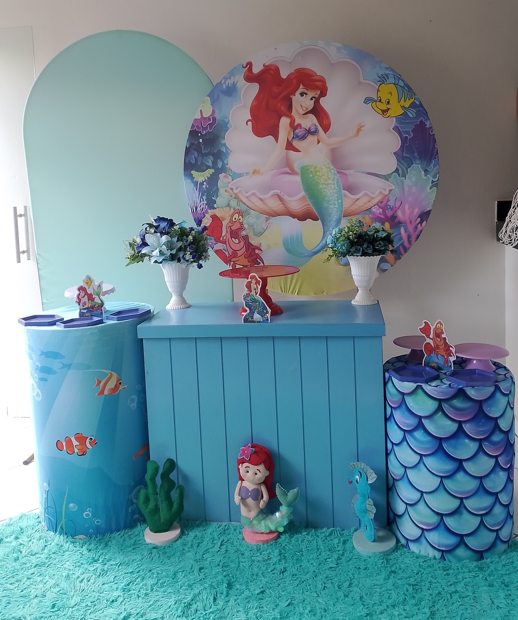 Kit A Pequena Sereia Prata - Lana Festas 