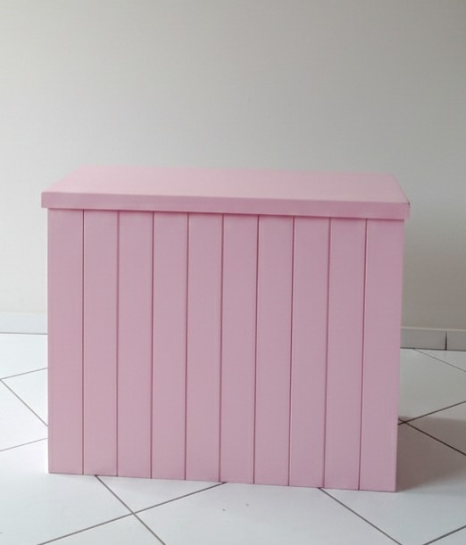 Mesa Quadrada Rosa 2 - Lana Festas 