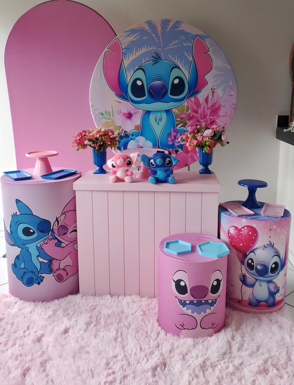 Kit Stitch & Angel Ouro 3 - Lana Festas 