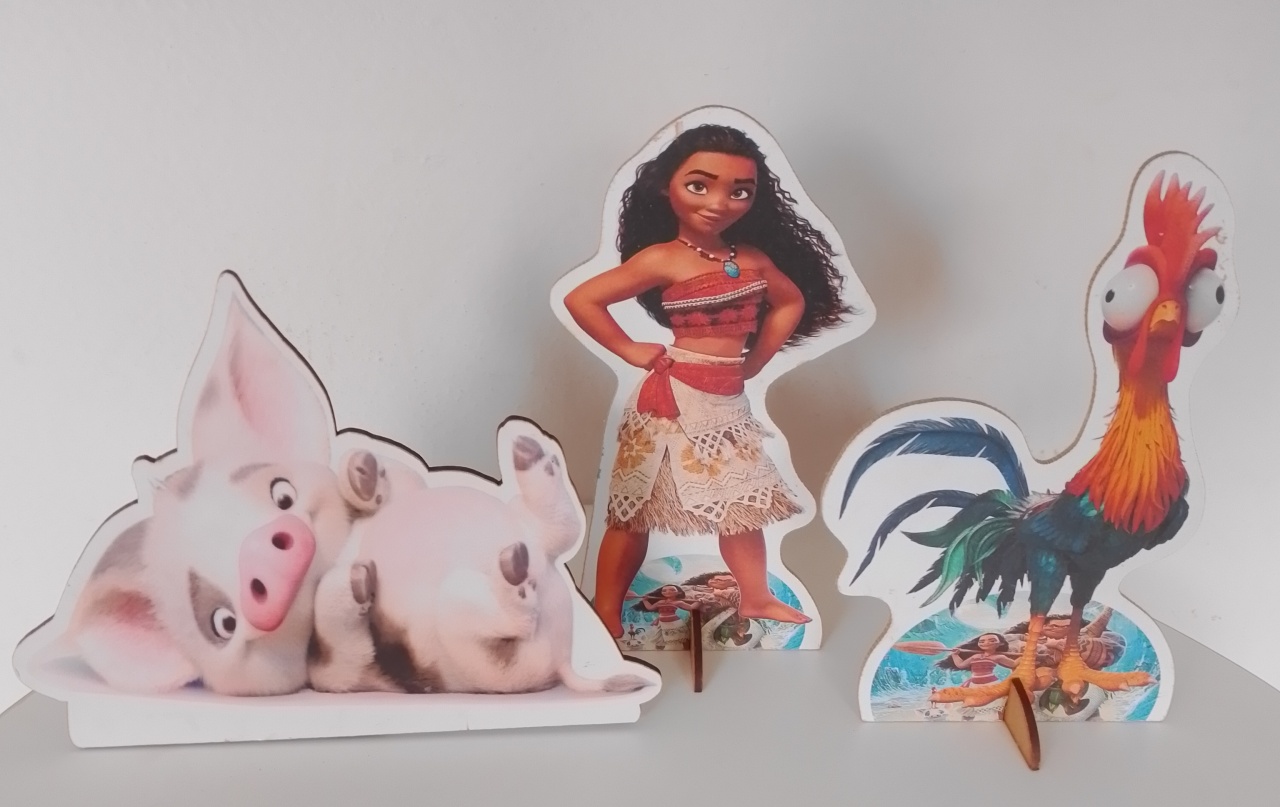 Kit 3 Display Moana - Lana Festas 
