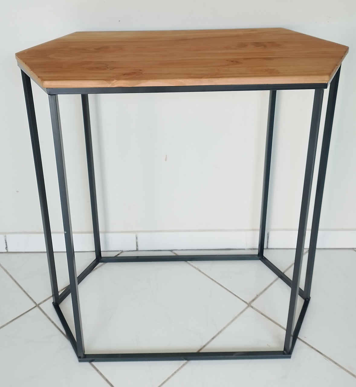 Mesa Sextavada Preta - Lana Festas 
