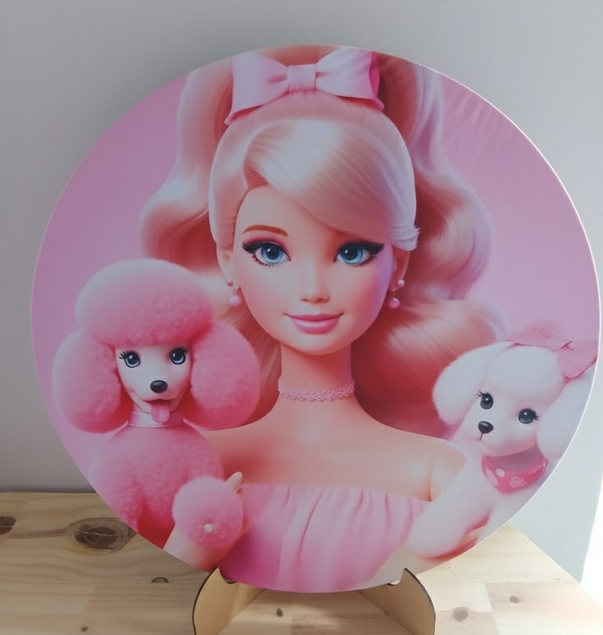 Capa Mini Painel Barbie  - Lana Festas 