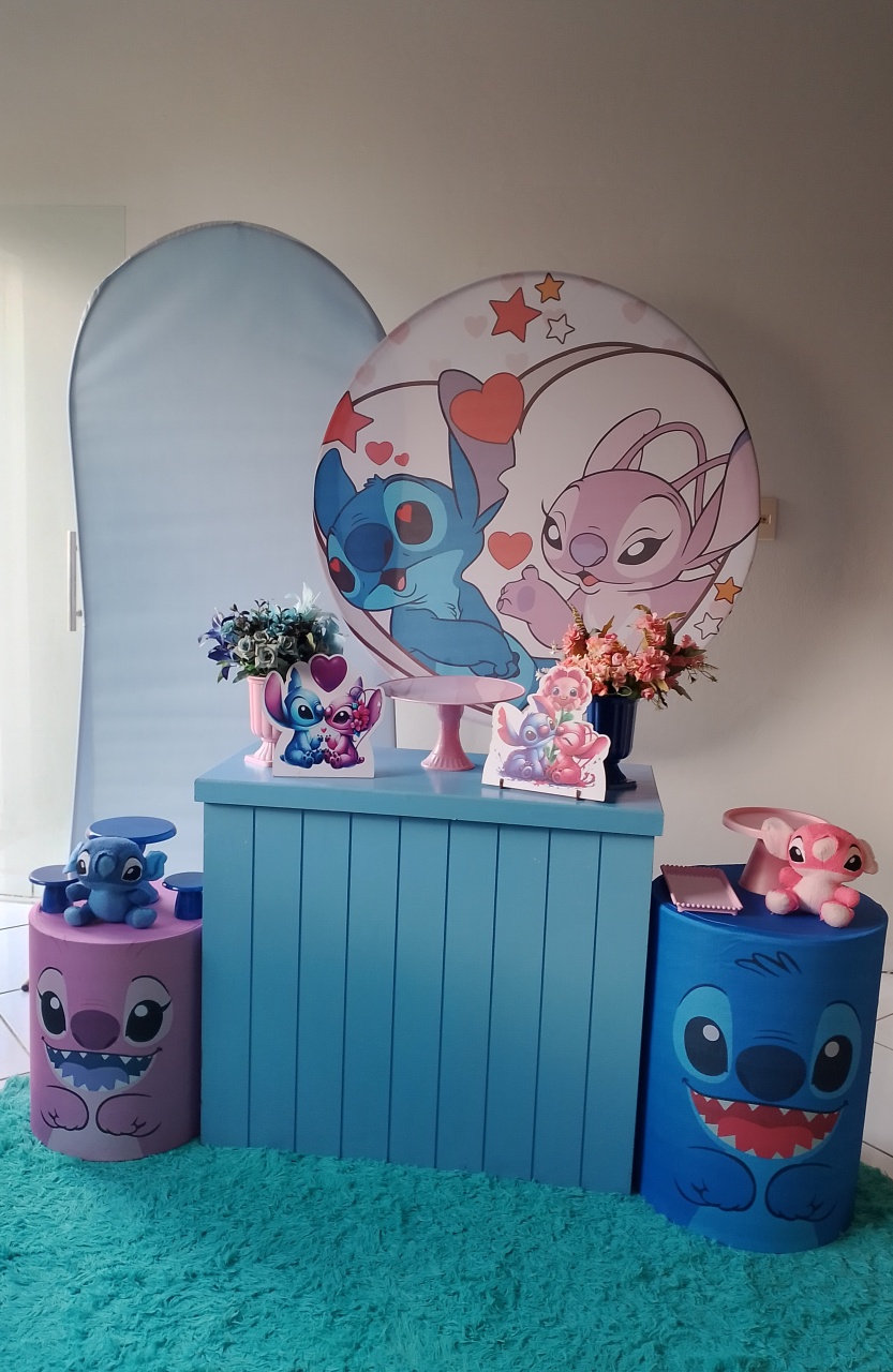 Kit Stitch & Angel Prata - Lana Festas 