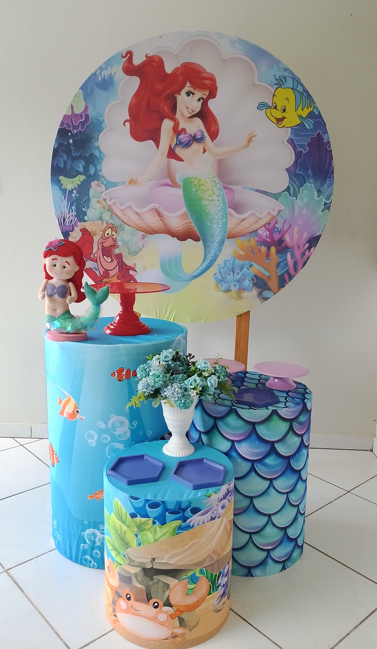 Kit A Pequena Sereia Bronze - Lana Festas 