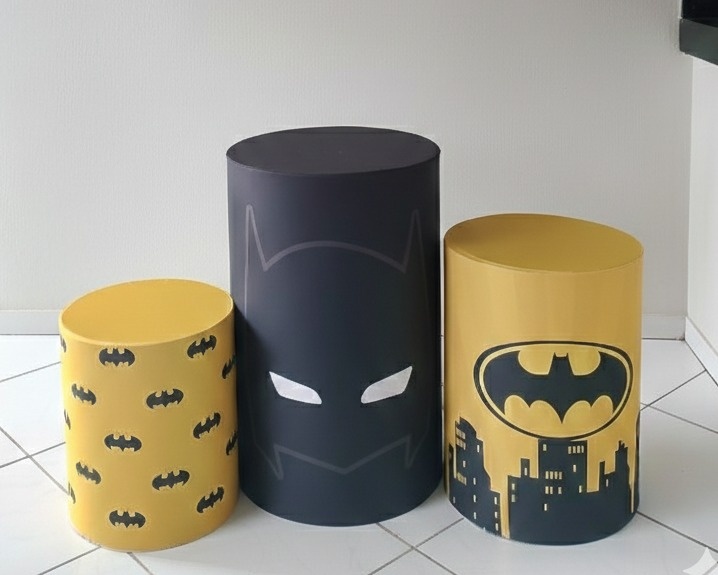 Kit Capas Cilindros Batman - Lana Festas 