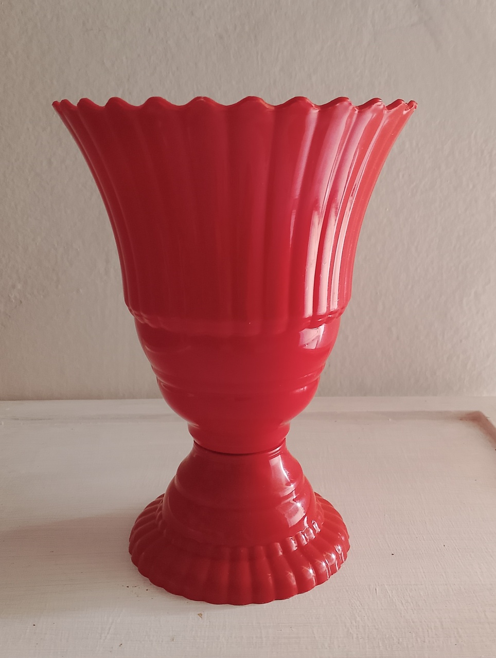 Vaso Vermelho Ondinha  - Lana Festas 