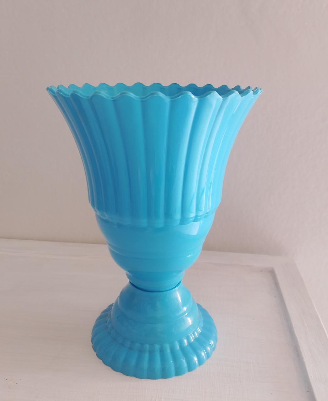Vaso Azul Ondinha  - Lana Festas 