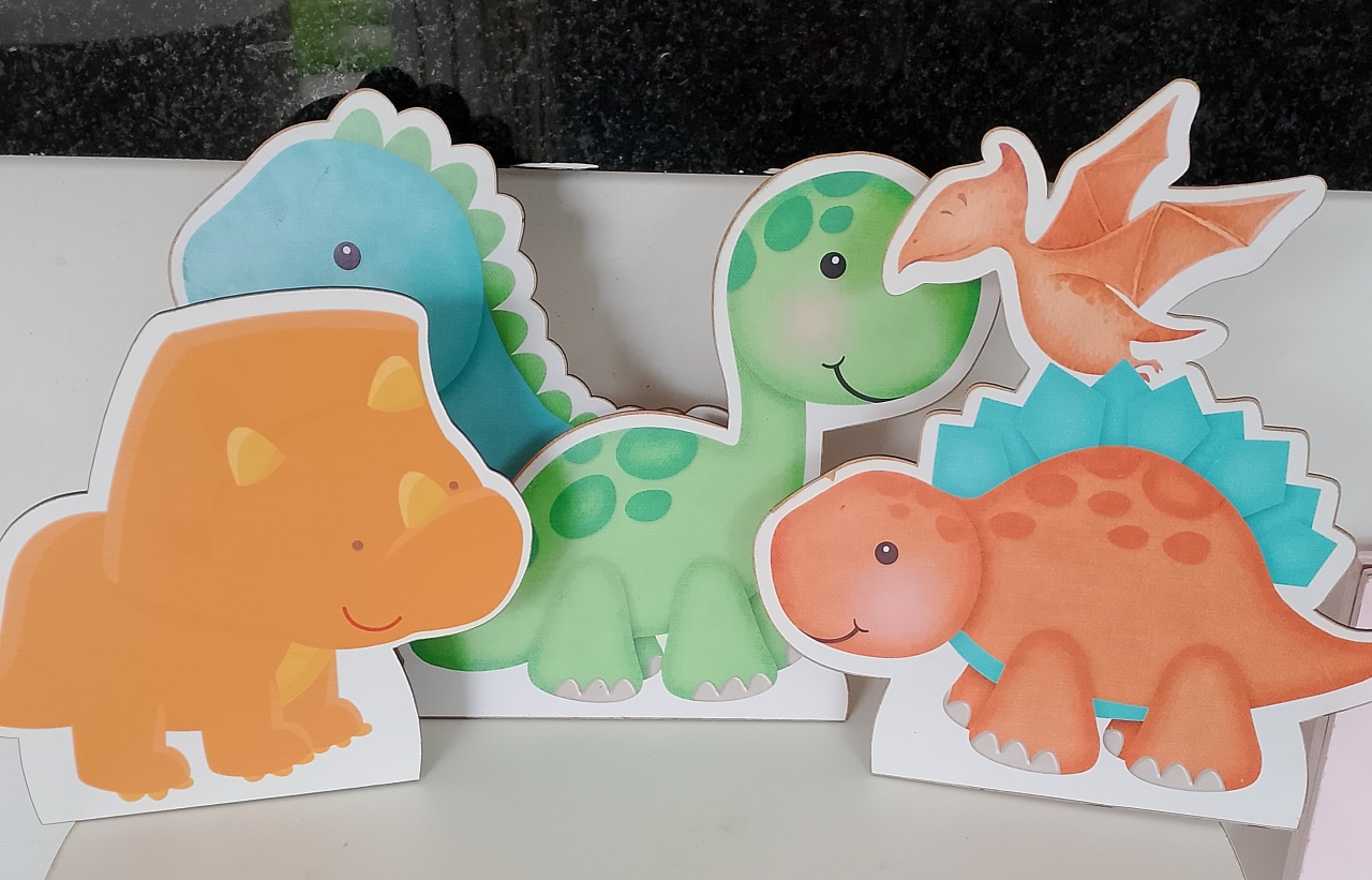 Kit 4 Display Baby Dino - Lana Festas 