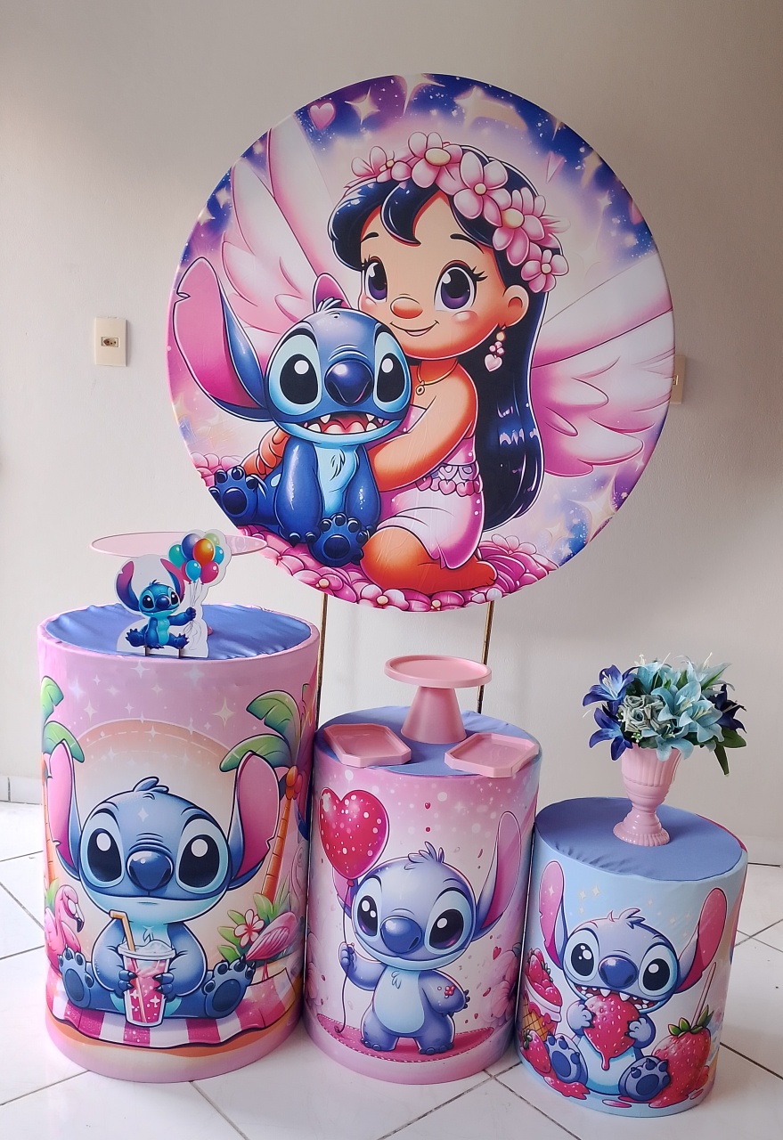 Kit Lilo & Stitch Bronze 2 - Lana Festas 