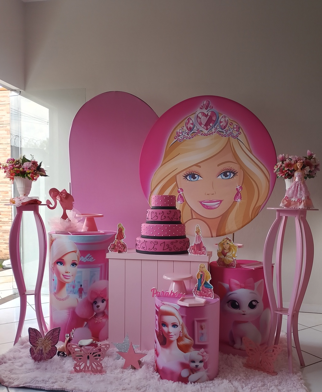 Kit Barbie Ouro 2 - Lana Festas 