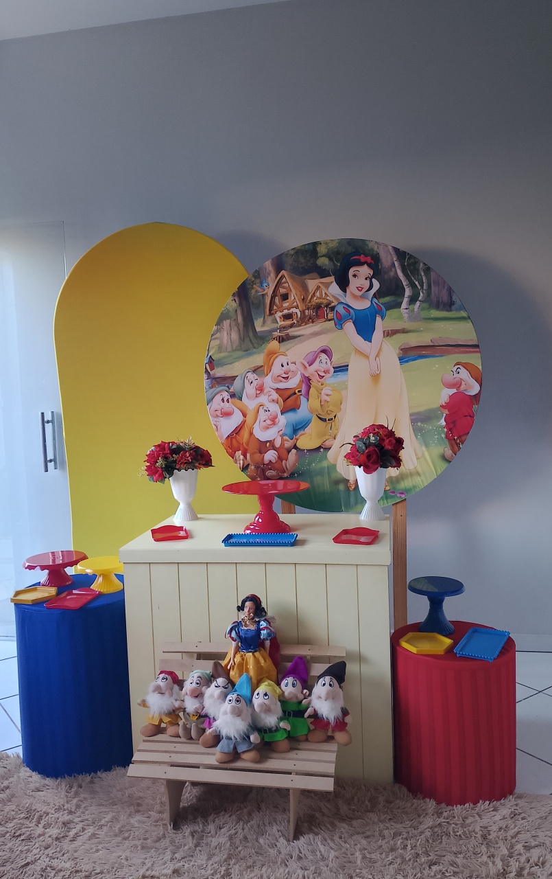 Kit Branca de Neve Prata - Lana Festas 