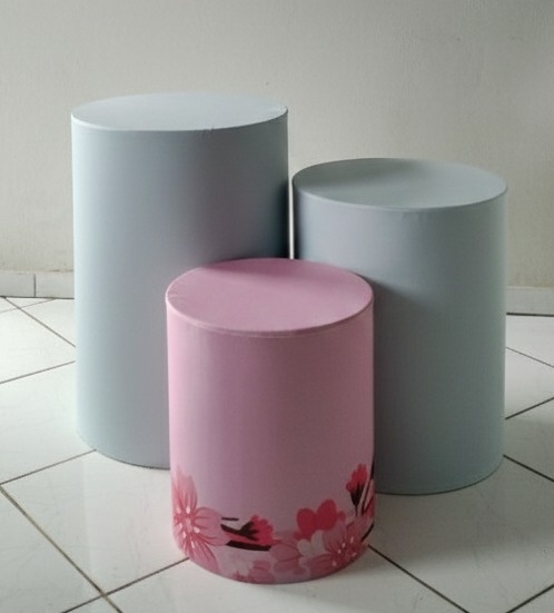 Kit Capas Cilindros Azul E Rosa  - Lana Festas 