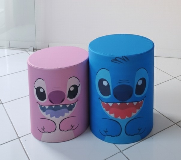 Kit 2 Capas Cilindros Stitch & Angel M,P - Lana Festas 