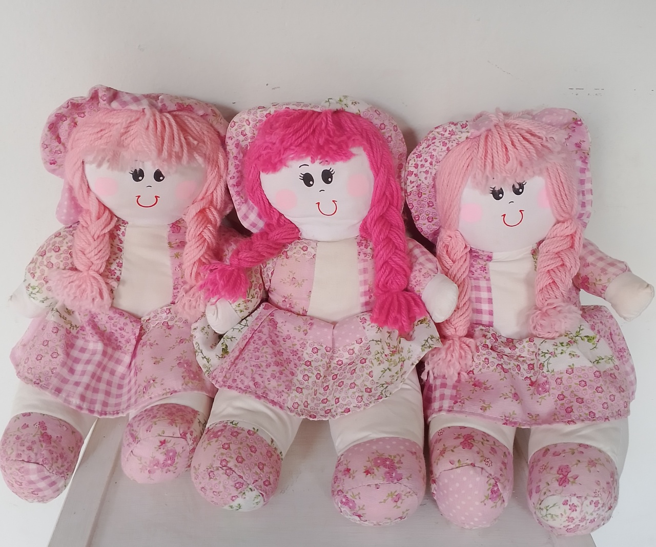 Kit 3 Pelúcias Bonecas - Lana Festas 