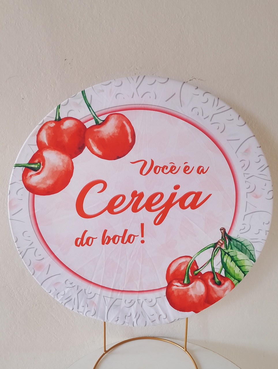 Capa Mini Painel Cereja Do Bolo - Lana Festas 