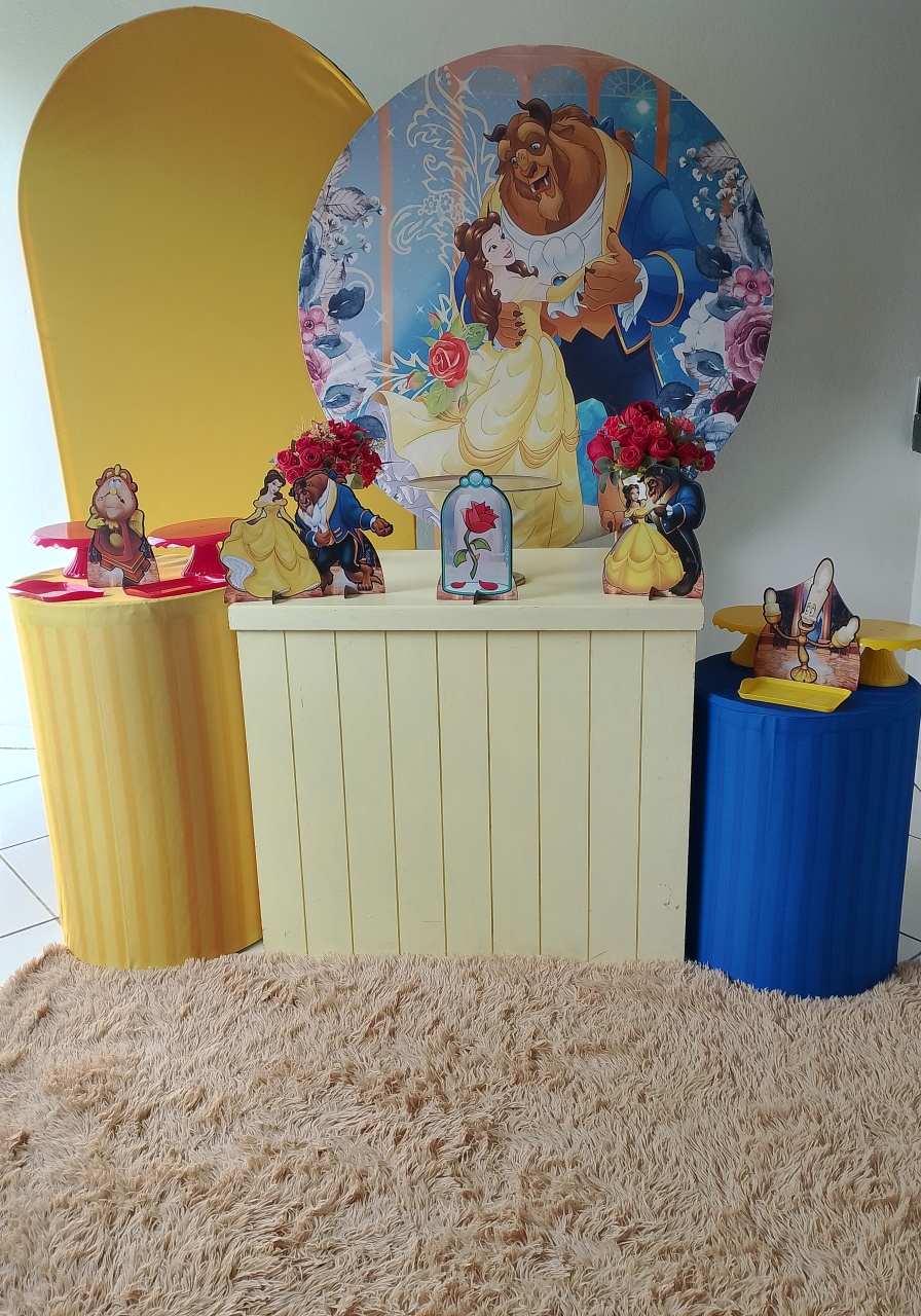 Kit A Bela E A Fera Prata - Lana Festas 
