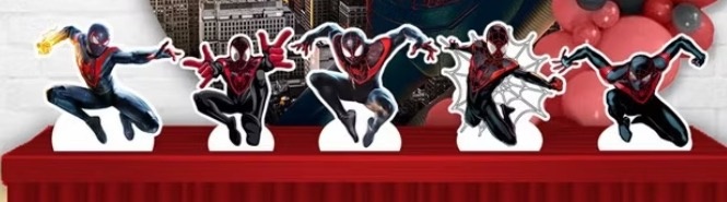Kit Displays Homem Aranha Preto - Amanda Rocha de Azevedo