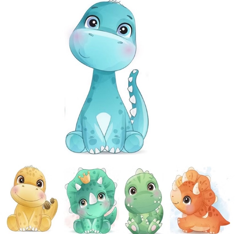 Kit Displays Dino Baby - Amanda Rocha de Azevedo