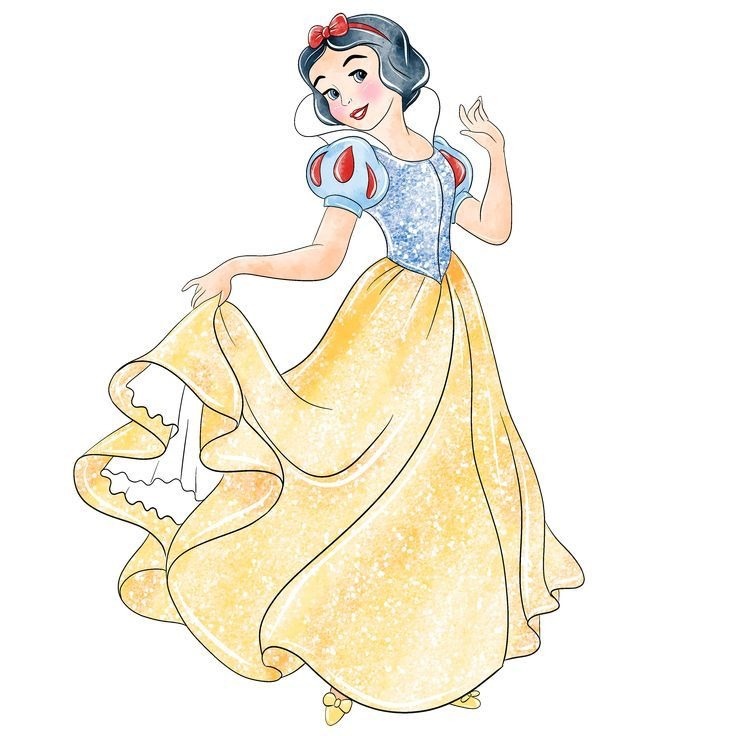 Painel Romano Branca de Neve Aquarela - Amanda Rocha de Azevedo