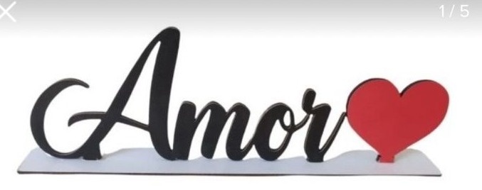 Frase Amor Mdf - Amanda Rocha de Azevedo