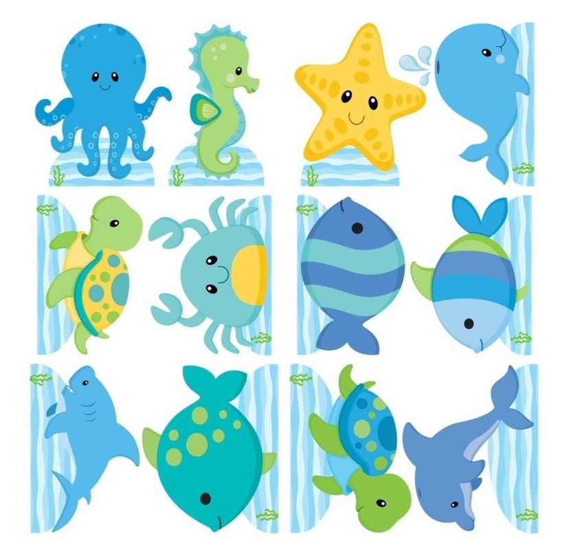 Kit Displays Fundo Do Mar - Amanda Rocha de Azevedo