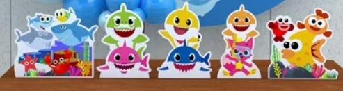 Kit Displays Baby Shark - Amanda Rocha de Azevedo