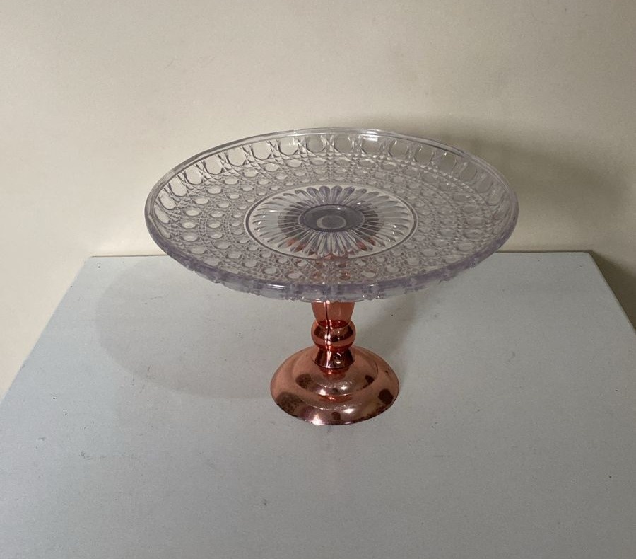 Boleira Alta Rose Transparente - Amanda Rocha de Azevedo