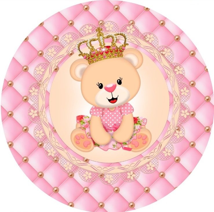 Capa de Painel Ursinha Princesa - Amanda Rocha de Azevedo