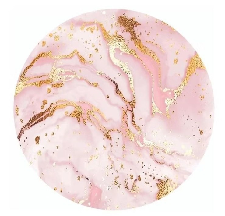 Capa de Painel Rosa E Dourado Marmorizado - Amanda Rocha de Azevedo