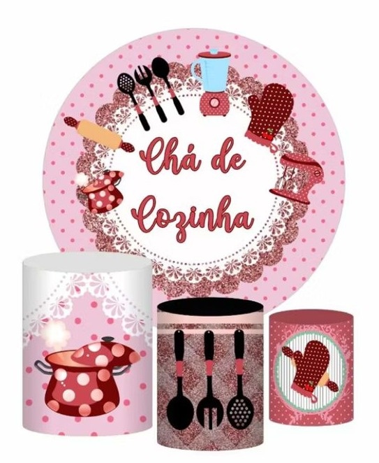Capa de Painel E Cilindro Chá de Cozinha - Amanda Rocha de Azevedo
