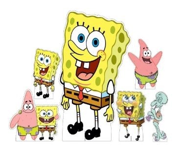 Displays Bob Esponja - Amanda Rocha de Azevedo