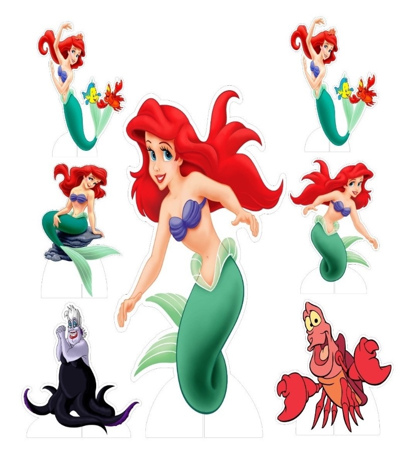 Kit Displays Ariel/Pequena Sereia  - Amanda Rocha de Azevedo