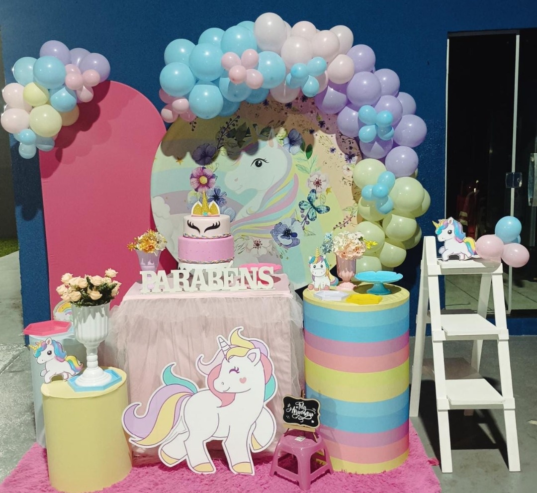 Decoração Unicornio - Vitoria locações 