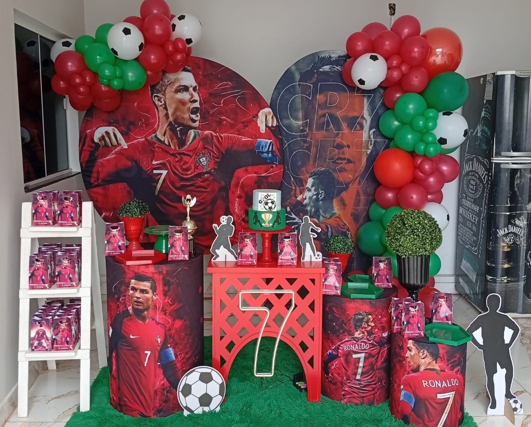 Decoração Cristiano Ronaldo  - Vitoria locações 