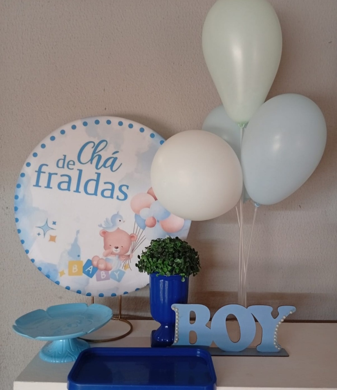 Kit Mesa Chá de Fraldas  - Vitoria locações 