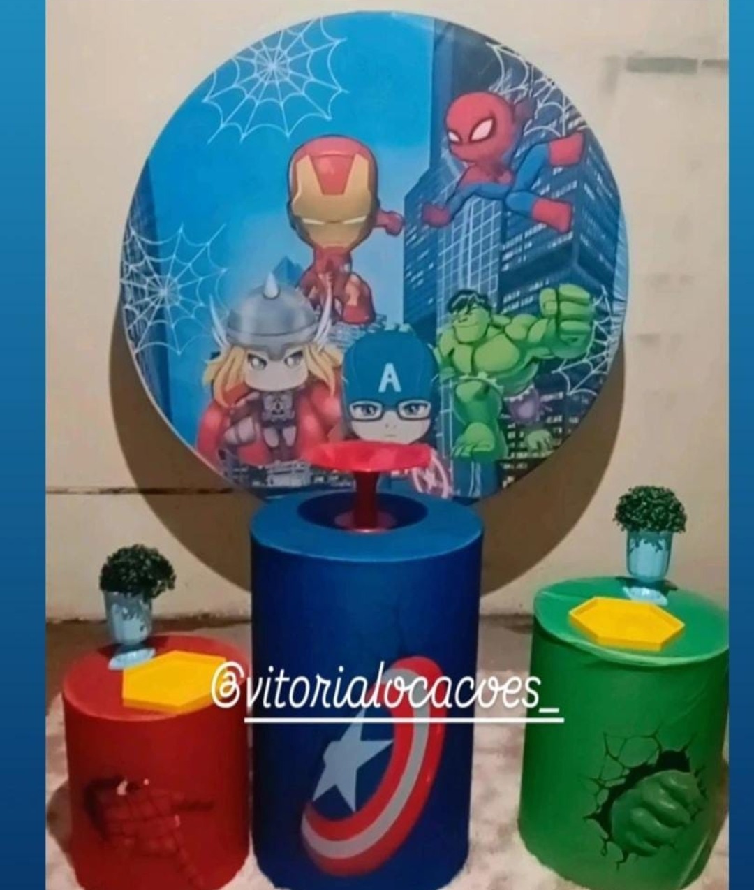 Super Heróis Cute - Vitoria locações 
