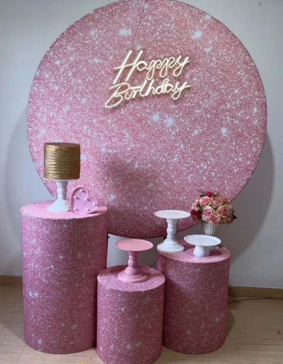 Rosa C/Glitter 1 - Vitoria locações 