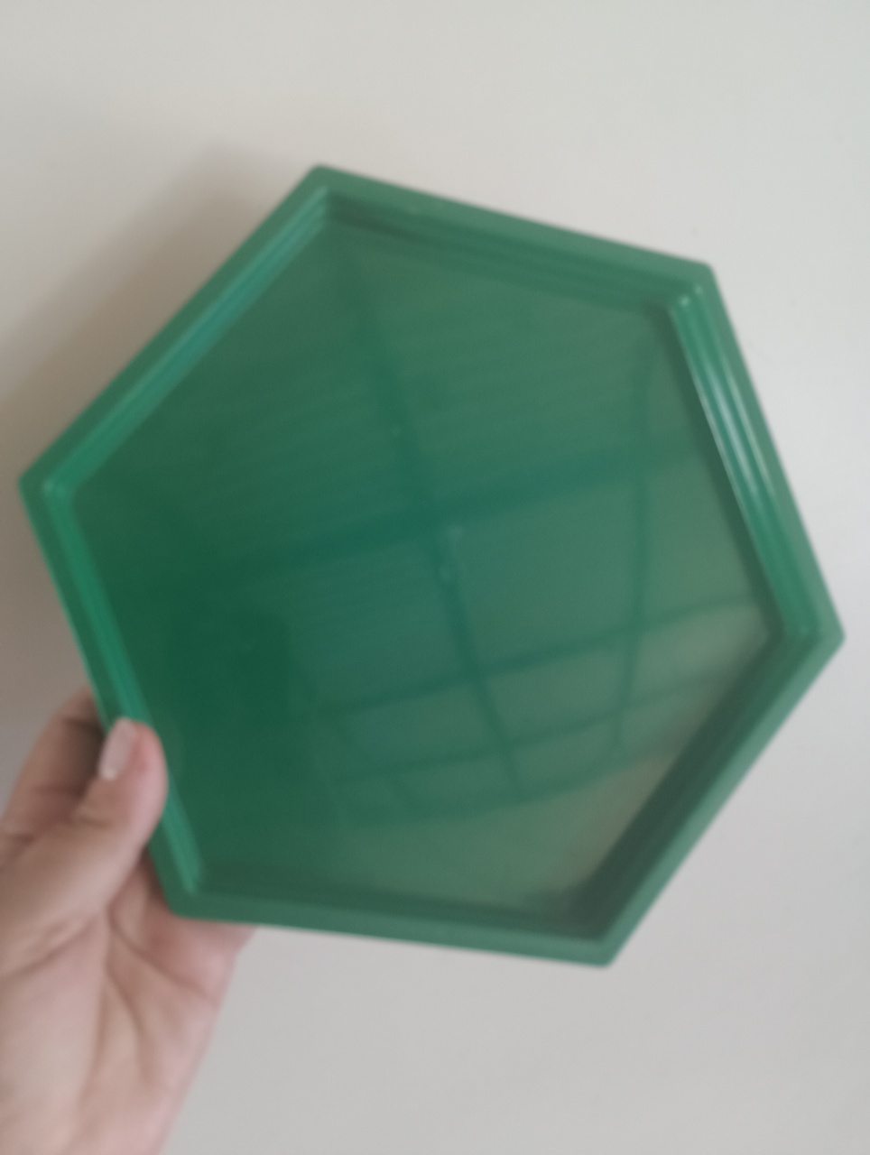 Bandeijas Sextavada Verde  - Vitoria locações 