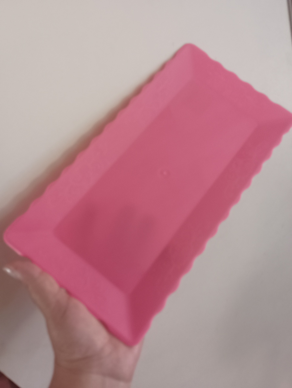 Bandeijas Retangular Rosa Pink  - Vitoria locações 