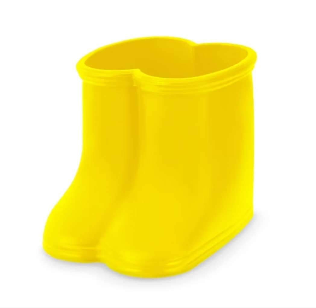 Vaso Botinha Cor Amarelo Ouro  - Sua festa PM