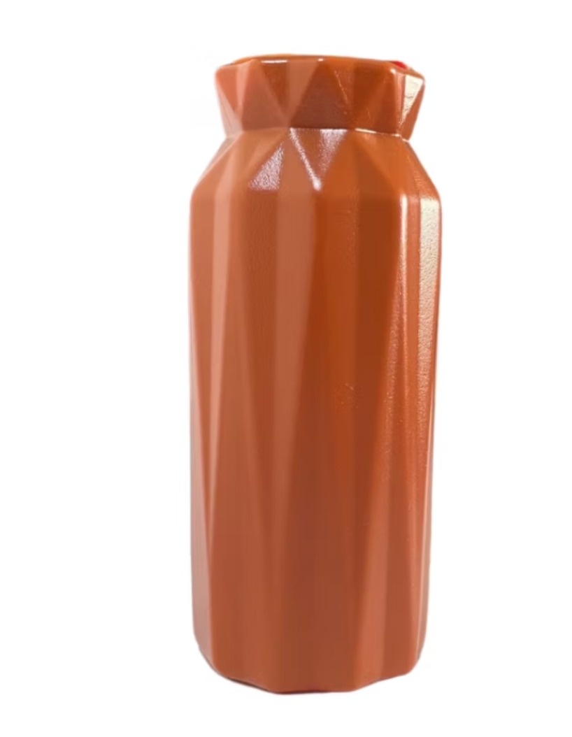 Vaso Glam Plástico Terracota  - Sua festa PM