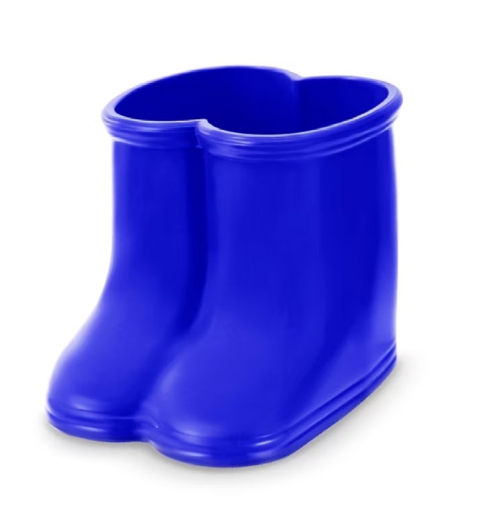 Vaso Botinha Cor Azul Royal  - Sua festa PM