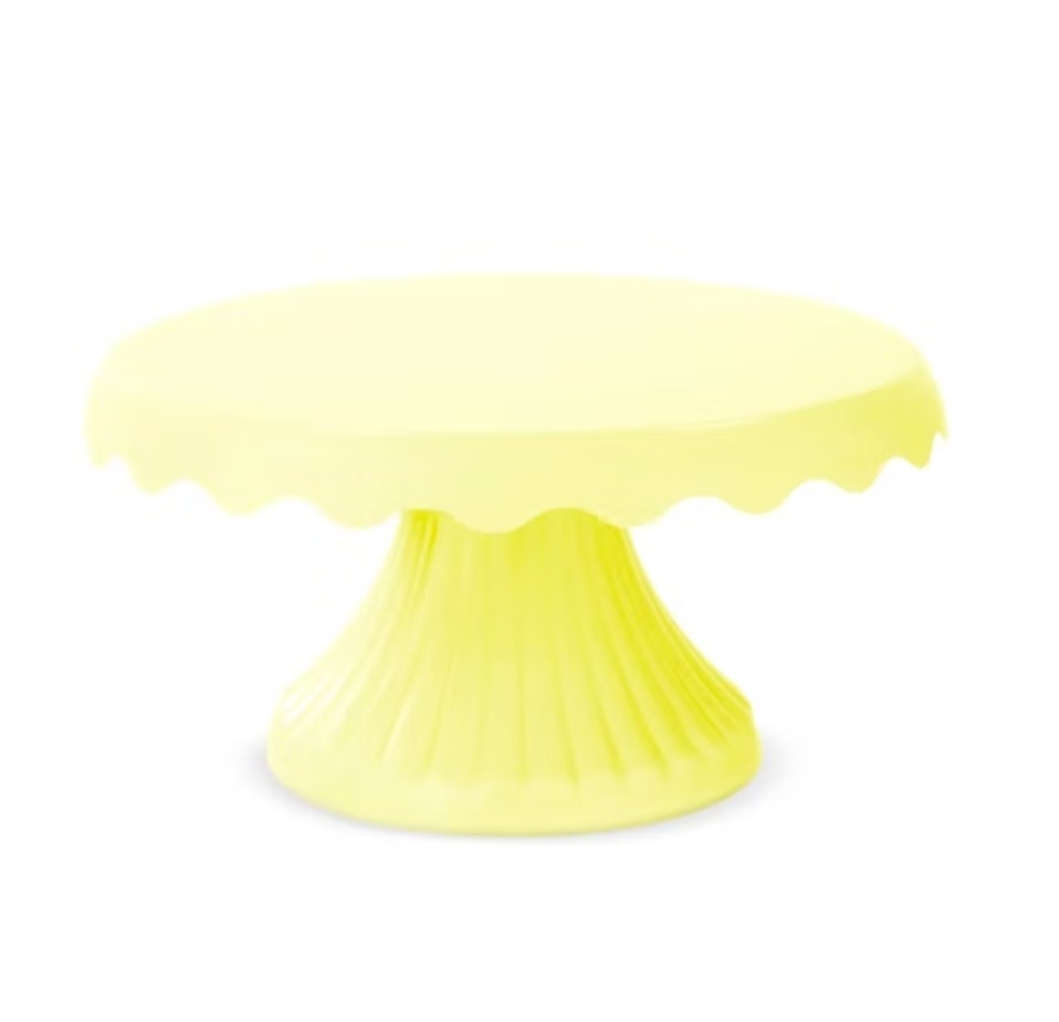 Boleira Cake Renda Amarelo Candy  - Sua festa PM