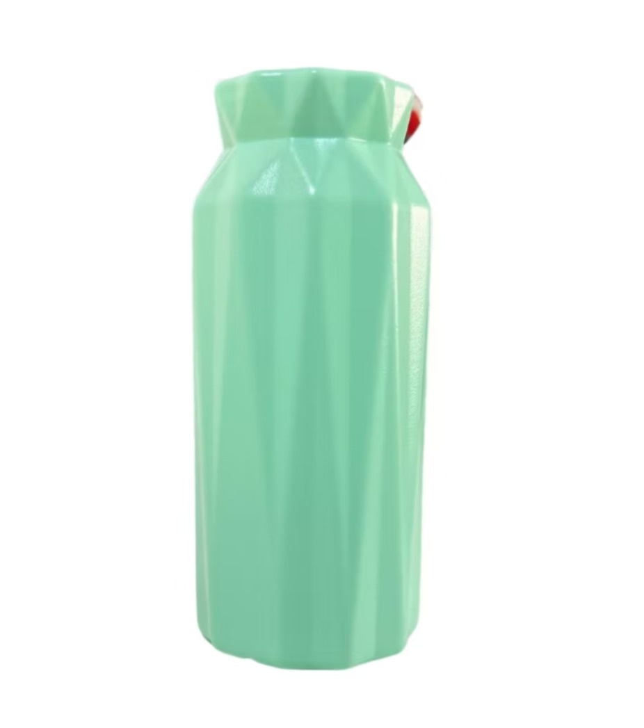 Vaso Glam Plástico Verde Bebê  - Sua festa PM
