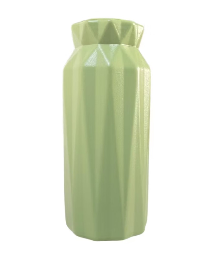 Vaso Glam Plástico Verde Eucalipto  - Sua festa PM