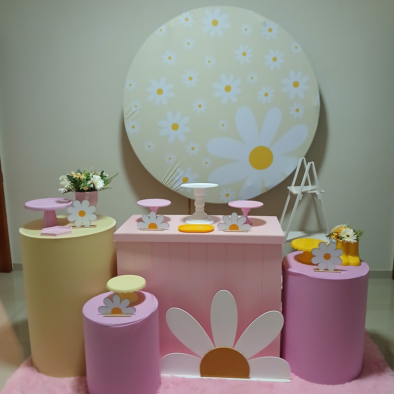 Kit Encanto Margaridas Rosa - Pâmela Cristina Gonçalves 