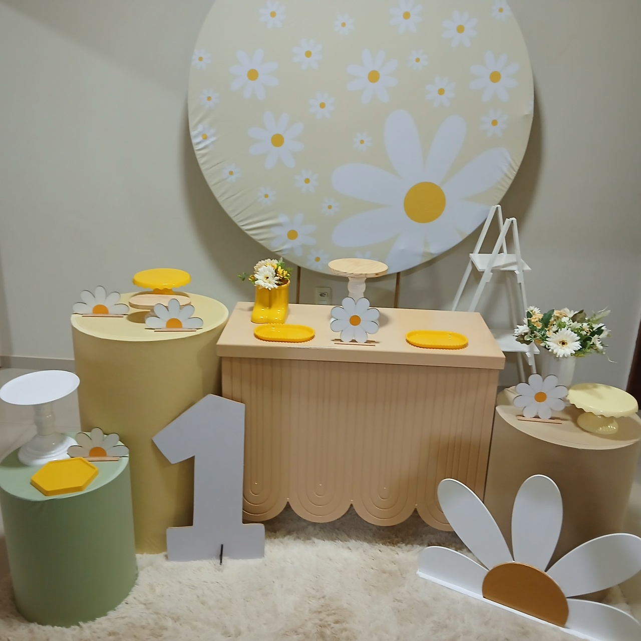 Kit Encanto Margaridas Amarelo  - Pâmela Cristina Gonçalves 